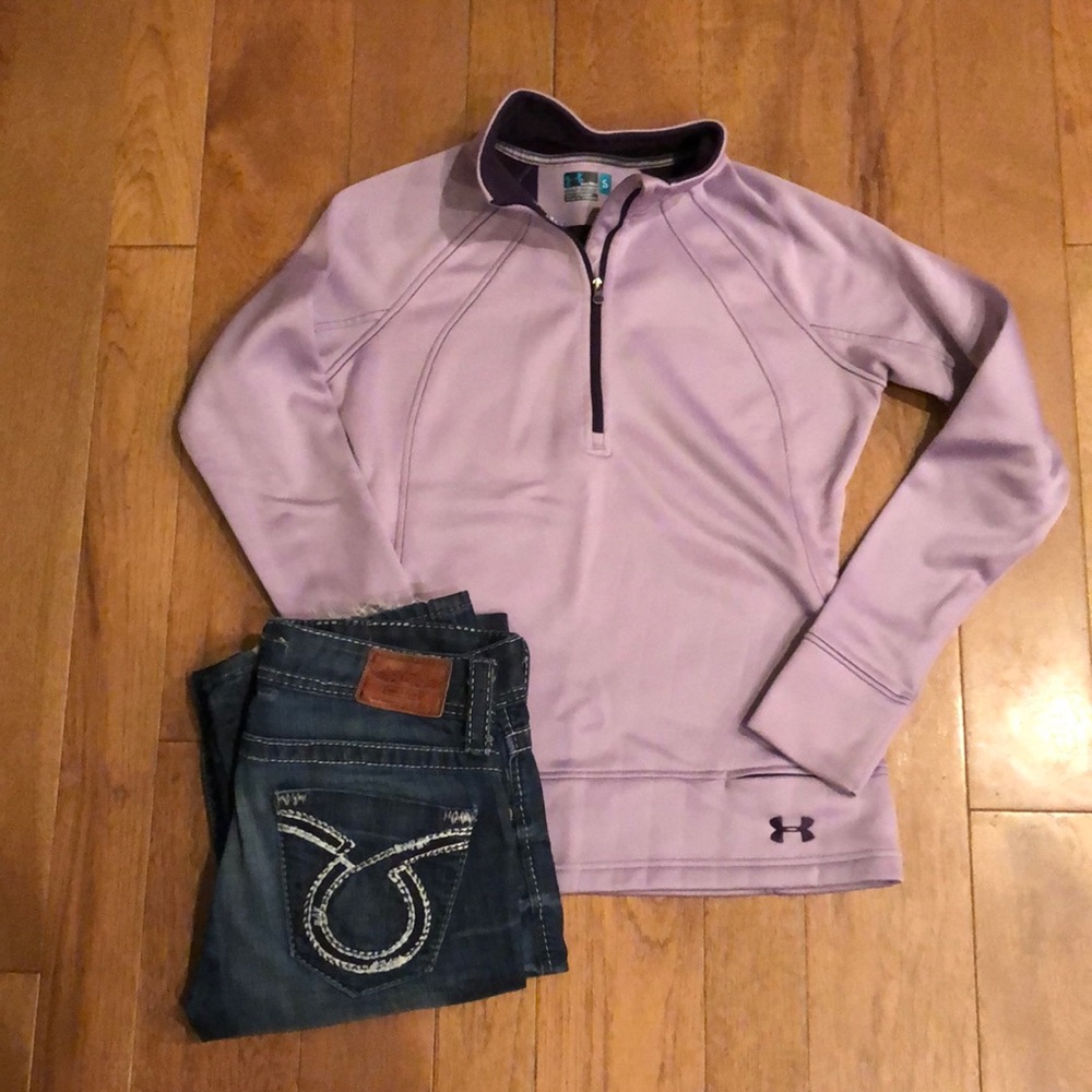 Under Armour semi fitted small purple top - Picture 1 of 8